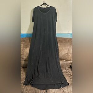 Excellent Condition LuLaRoe Black Acid Wash Maxi Dress Size 3X